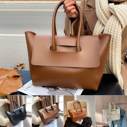 Fashion Women Shoulder Bags Large Capacity Handbags Simple Retro Tote Bags Solid Color Famous Brand High Quality Bags AURISTRA 