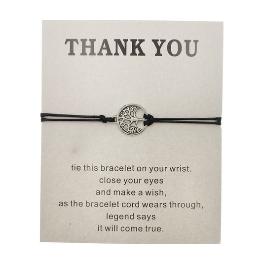 Hand-woven Red Rope Tree of Life Bracelet AURISTRA 