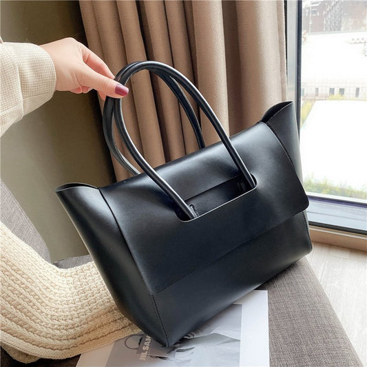 Fashion Women Shoulder Bags Large Capacity Handbags Simple Retro Tote Bags Solid Color Famous Brand High Quality Bags AURISTRA 
