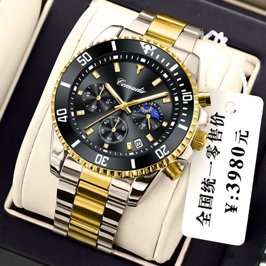 Three-eye Men's Luminous Waterproof Watch AURISTRA 