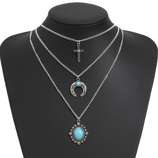 Fashion Simple Alloy Multi-layer Necklace AURISTRA 