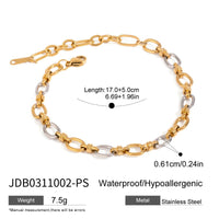 Addison Two Tone Gold Bracelet
