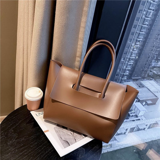Fashion Women Shoulder Bags Large Capacity Handbags Simple Retro Tote Bags Solid Color Famous Brand High Quality Bags AURISTRA 
